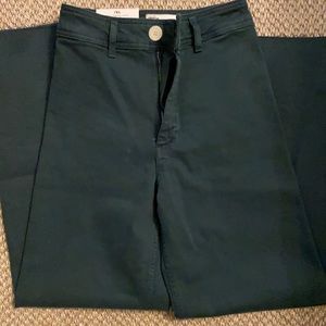 Zara Marine Straight Pant - Size 2, Hunter Green